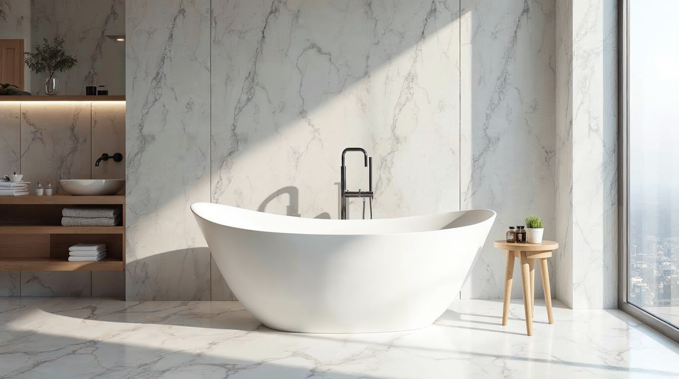 Fritstående Badekar 2025: Komplet Guide til Valg & Priser